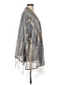 Weekend Suzanne Betro 100% Polyester Silver Kimono Size L - photo 4