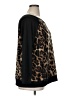 Ruby Rd. Animal Print Black Pullover Sweater Size 1X - photo 4