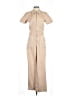 MNG Solid Tan Jumpsuit Size S - photo 1