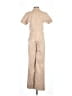 MNG Solid Tan Jumpsuit Size S - photo 2