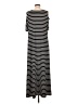 Chico's Stripes Black Casual Dress Size L - photo 2