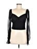 Leith 100% Polyester Black 3/4 Sleeve Blouse Size M - photo 1