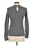Ann Taylor LOFT 100% Cotton Tweed Gray Black Pullover Sweater Size M - photo 2