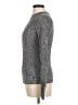 Ann Taylor LOFT 100% Cotton Tweed Gray Black Pullover Sweater Size M - photo 5
