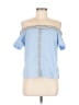 Bailey 44 Blue Short Sleeve Blouse Size 6 - photo 1