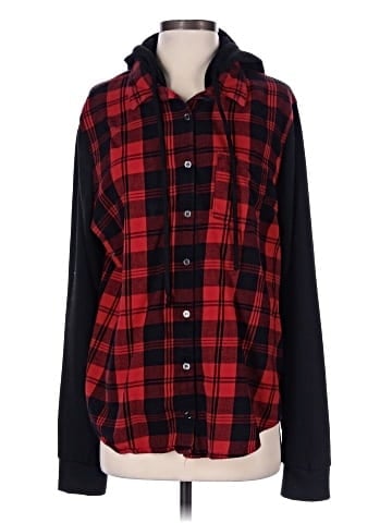 No Boundaries Long Sleeve Button-Down Shirt (view 1)