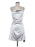 Zaful 100% Polyester Metallic Silver Cocktail Dress Size M - photo 1