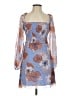 Wilfred 100% Polyester Paisley Blue Cocktail Dress Size 4 - photo 1