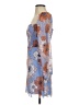 Wilfred 100% Polyester Paisley Blue Cocktail Dress Size 4 - photo 5
