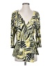 Soft Works Yellow 3/4 Sleeve Blouse Size S - photo 1