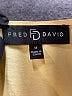 Fred David 100% Polyester Yellow Long Sleeve Blouse Size M - photo 7