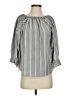 Grace 100% Lyocell Gray 3/4 Sleeve Blouse Size S - photo 1