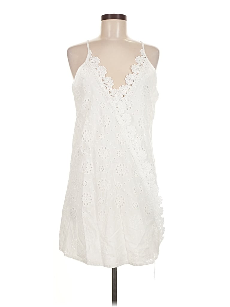 Pre-owned Cupshe Cocktail Dress In White
