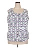 Ascend 100% Cotton Purple Sleeveless Blouse Size 2X - photo 1