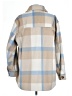 H&M Plaid Tan Coat Size L - photo 2