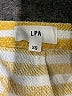 LPA 100% Polyester Stripes Yellow Casual Skirt Size XS - photo 3