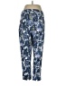 Frances Valentine Print Blue Casual Pants Size 12 - photo 2
