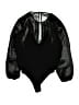 Express 100% Polyester Black Bodysuit Size S - photo 1