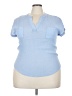 philosophy jr. studio Blue Short Sleeve Blouse Size 3X - photo 1