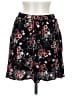 French Grey 100% Polyester Floral Black Casual Skirt Size M - photo 1