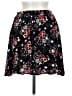 French Grey 100% Polyester Floral Black Casual Skirt Size M - photo 2