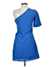 Shein 100% Polyester Solid Blue Cocktail Dress Size S - photo 2