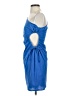 Shein 100% Polyester Solid Blue Cocktail Dress Size S - photo 5