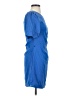 Shein 100% Polyester Solid Blue Cocktail Dress Size S - photo 4