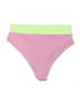 Infamous Swim Color Block Pink Swimsuit Bottoms Size M - photo 2