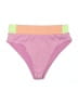 Infamous Swim Color Block Pink Swimsuit Bottoms Size M - photo 1