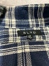 BLVD 100% Cotton Plaid Blue 3/4 Sleeve Button-Down Shirt Size M - photo 7
