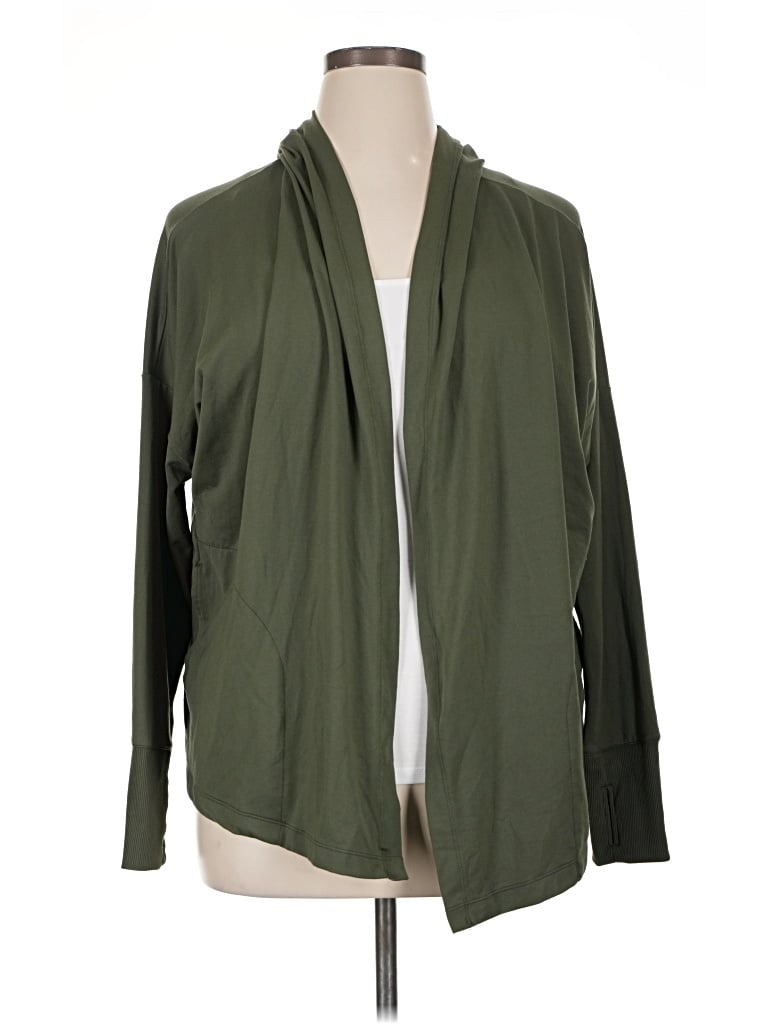 Pre-owned Nike Cardigan Sweater In Green