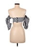 Rumer 100% Polyester Black White Short Sleeve Blouse Size M - photo 2