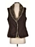 Crosby 100% Polyester Brown Faux Fur Vest Size XS - photo 1