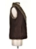Crosby 100% Polyester Brown Faux Fur Vest Size XS - photo 4