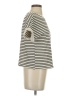 Shein Stripes Ivory Short Sleeve Top Size 2 - photo 4