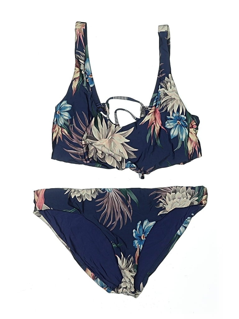 Pre-owned Splendid Two Piece Swimsuit In Blue