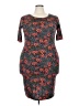 Lularoe Print Red Cocktail Dress Size 3X - photo 1