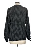 Lou & Grey Polka Dots Black Long Sleeve Blouse Size M - photo 2