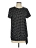 Lands' End Polka Dots Black Short Sleeve Top Size S - photo 1