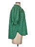 MELLODAY Green 3/4 Sleeve Blouse Size S - photo 4