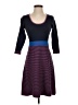 Boden Color Block Purple Blue Casual Dress Size 4 (petite) - photo 1