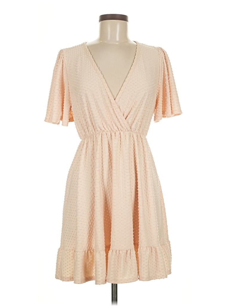 Pre-owned Lovely Melody Casual Dress In Brown