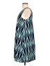 Everly 100% Polyester Chevron-herringbone Teal Casual Dress Size M - photo 5