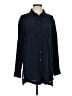 Athleta 100% Silk Solid Blue Blouse Size S - photo 1