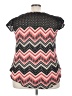 Liberty Love 100% Polyester Chevron-herringbone Black Sleeveless T-Shirt Size 3X - photo 2