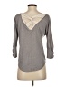 Deletta Gray 3/4 Sleeve Top Size XS - photo 2
