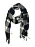 Plush Checkered-gingham Gray Blue Scarf One size - photo 1