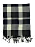 Plush Checkered-gingham Gray Blue Scarf One size - photo 2
