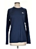 Nike 100% Polyester Blue Long Sleeve T-Shirt Size P (petite) - photo 1